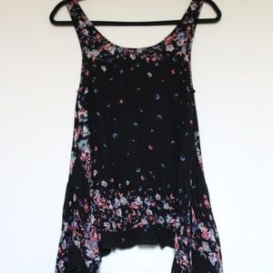 Free People Flowered Tank